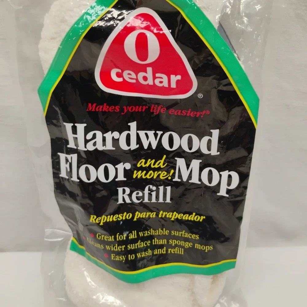 Vintage 2002 O Cedar Hardwood Floor‎ And More Mop Refill Wash & Reuse
